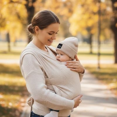 Maman regarde Bonnet bebe 
